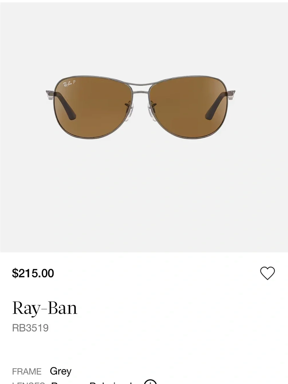 Ray-Ban 3519 Aviator Sunglasses - Brown Lenses, Black Case - Picture 7 of 8